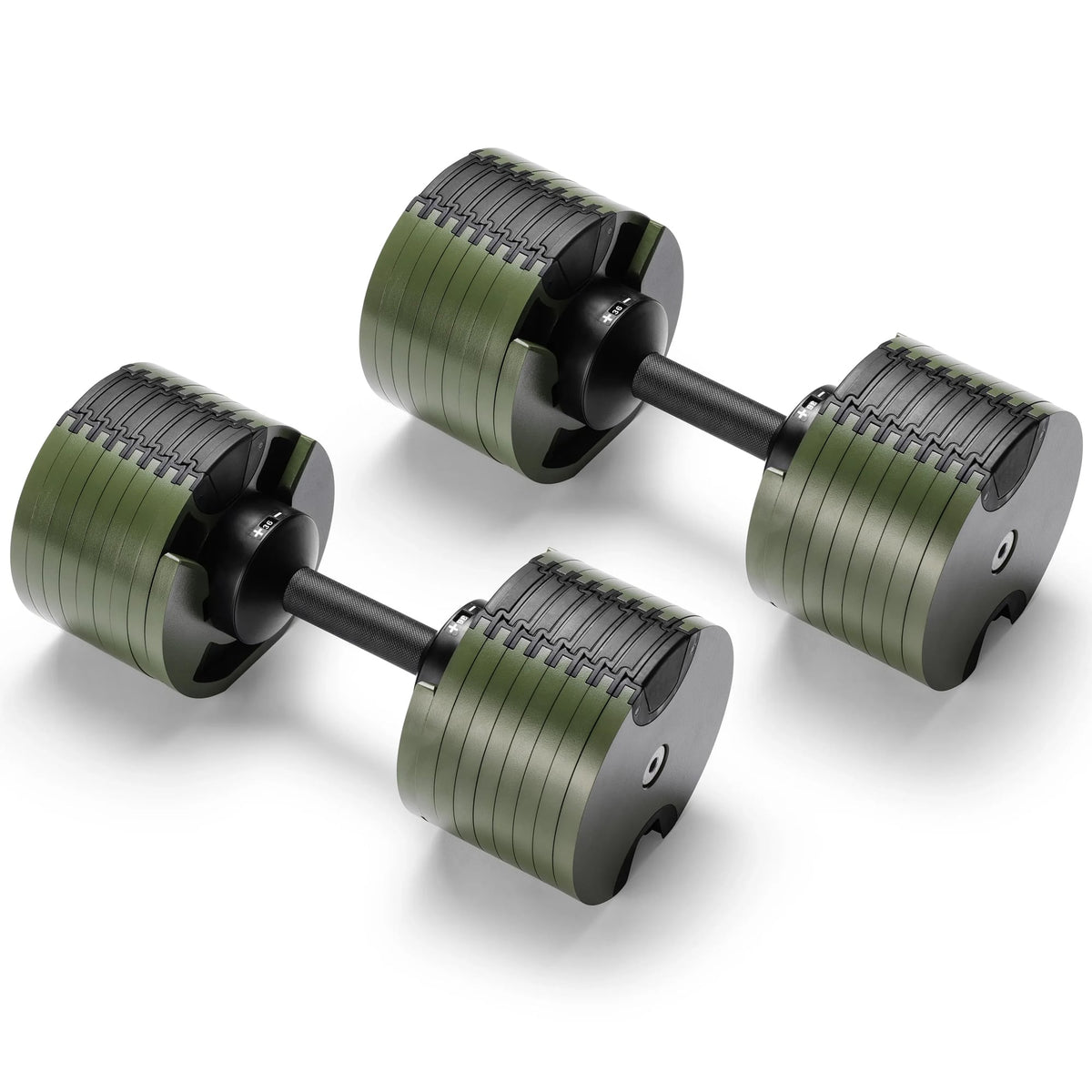 Powertrain Eon Dial-Up 72KG Adjustable Dumbbells Pair - Green – Apexx ...