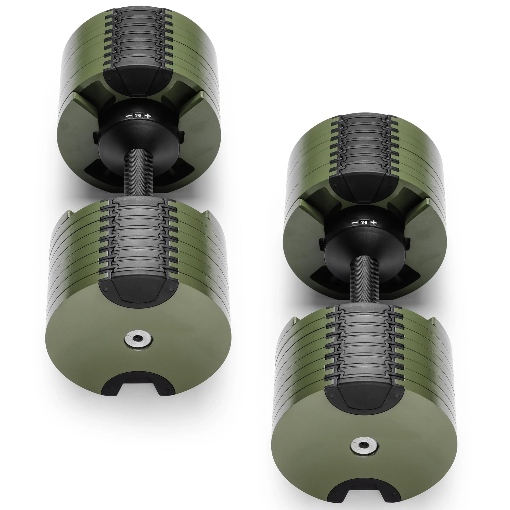 Powertrain Eon Dial-Up 72KG Adjustable Dumbbells Pair - Green