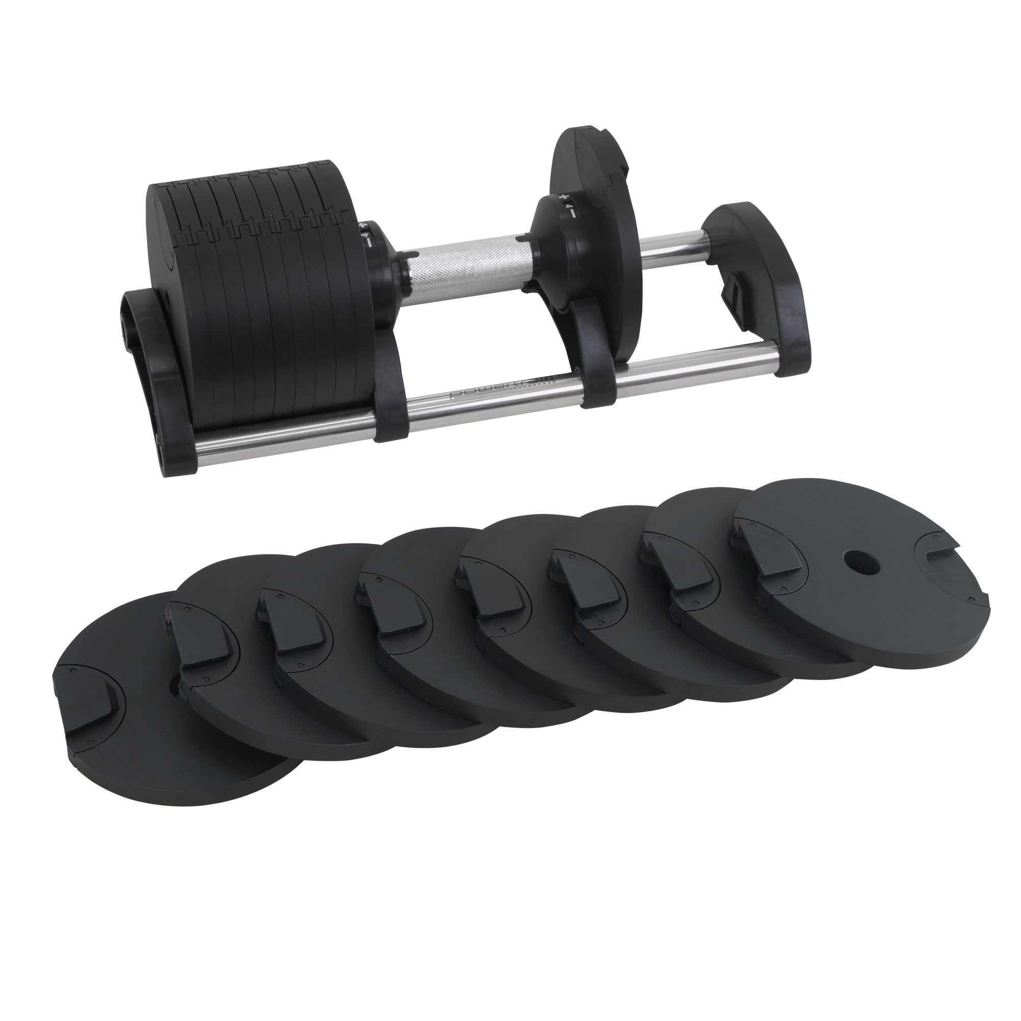 Powertrain Eon 90kg Adjustable Dumbbells Home Gym 9 Strength Training Safety Lock System Building & Fitness Workouts