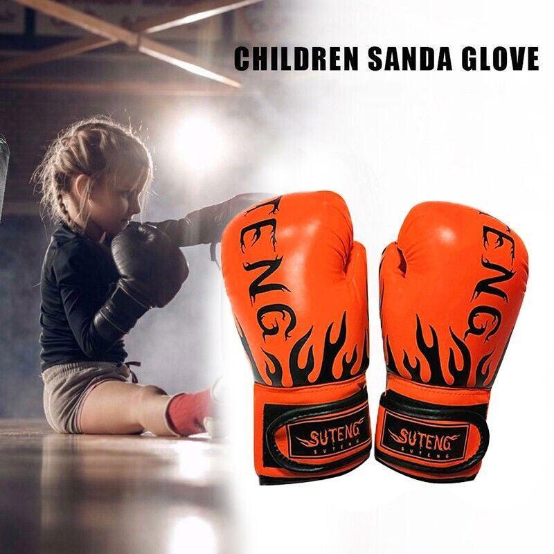 2PCS PU Boxing Training Gloves for Young Beginners Suitable for Ages 3-12 - Pearly Pink