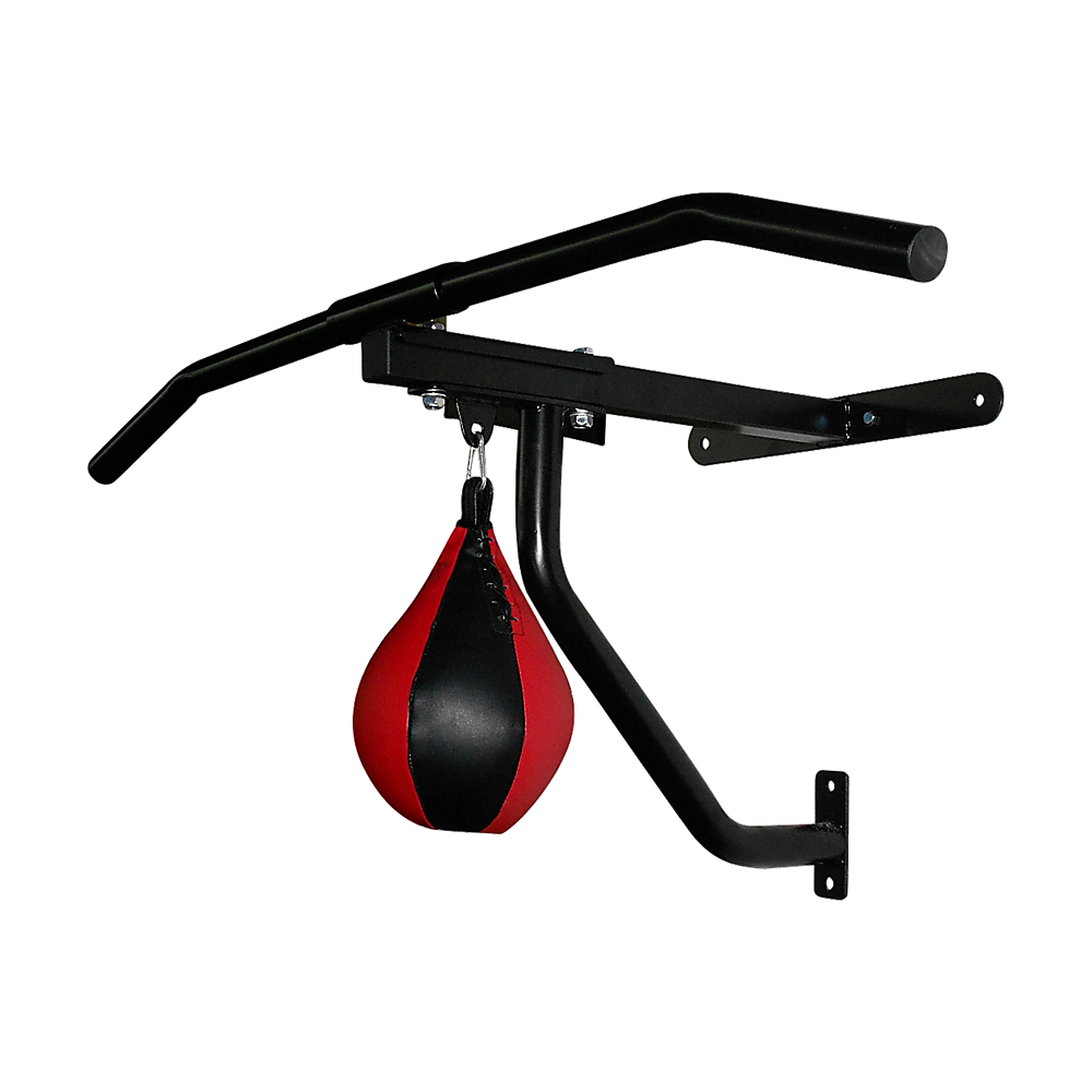 Wall Chin Up & Pull Up Bar with Punching Bag and Speedball Station Combo